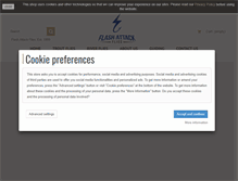 Tablet Screenshot of flashattackflies.com